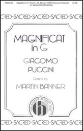 Magnificat in G SATB choral sheet music cover